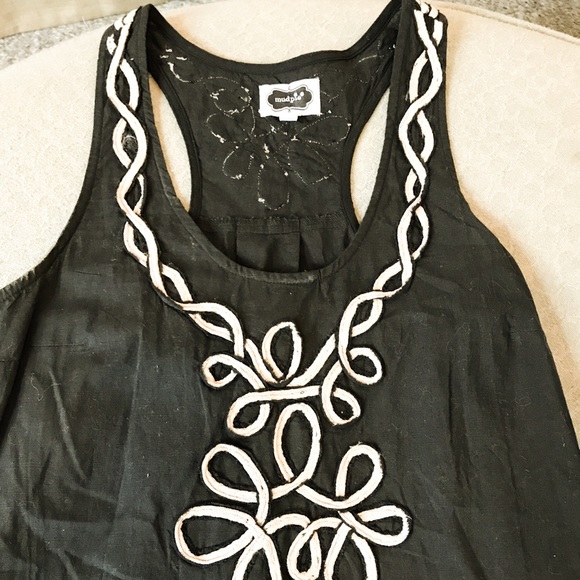 MUD PIE Navy sleeveless dress - Picture 2 of 3